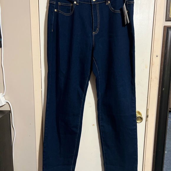 NWT Michael Kors Indigo Blue Jeans Size 10 - Picture 1 of 9